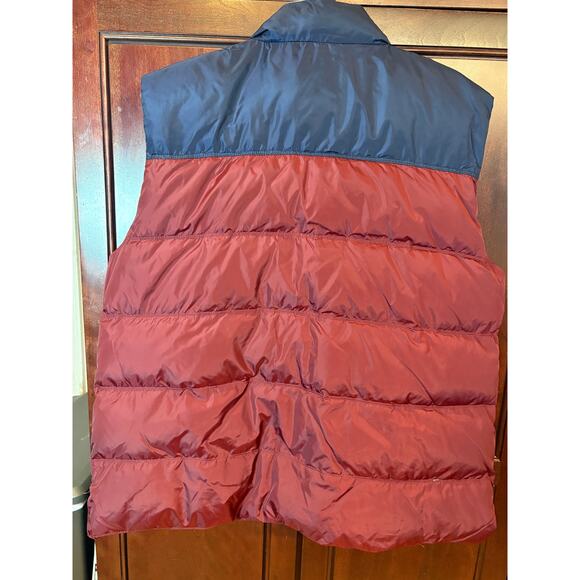 Orvis Men's Down Puffer Vest Burgundy/Navy Size XL-Like New - Picture 3 of 10